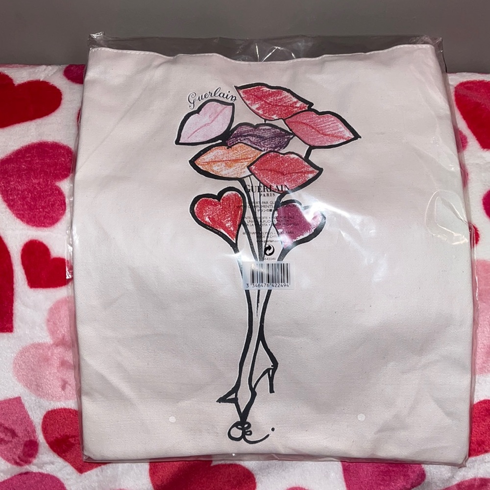 Very Rare Guerlain Lips Tote Bag - Picture 1 of 3